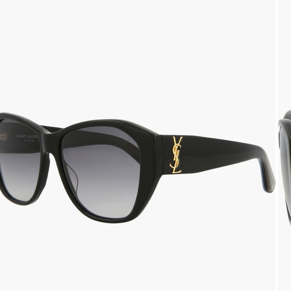 Saint Laurent Glossy Black Sunglasses - Picture 9 of 9